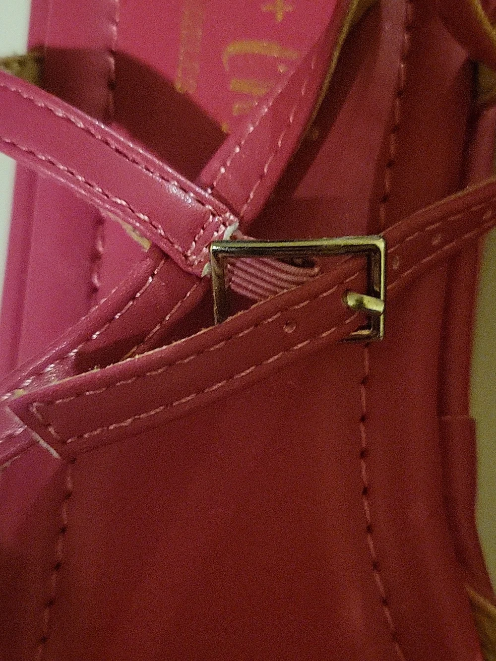 Chase + Chloe Hot Pink Strappy Wedge Sandals - Picture 6 of 6